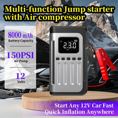 8000mAh Portable Car Emergency Jump Starter with Battery Power Supply and Charging Function