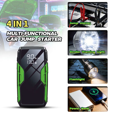 Multi-Function Jump Starter with 300A Starting Current and Built-in Air Compressor