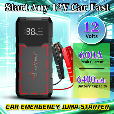 6400 Emergency Car Jump Starter with Air Compressor & 600A Peak Power