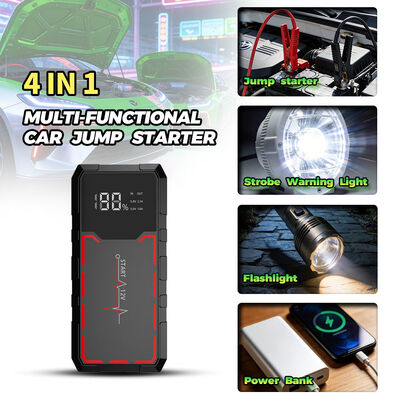 6400 Emergency Car Jump Starter with Air Compressor & 600A Peak Power