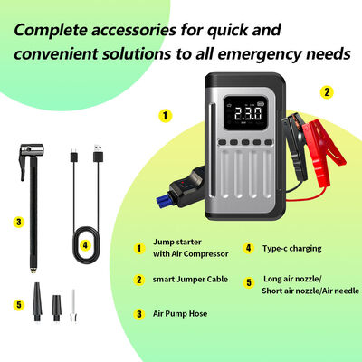 Portable 12V 8000mAh Jump Starter and Power Bank with Battery Booster Function