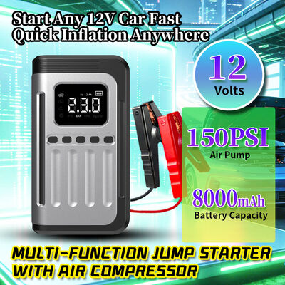 Portable 12V 8000mAh Jump Starter and Power Bank with Battery Booster Function