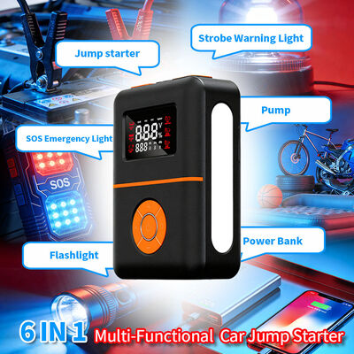 2400A Peak Jump Starter with 150PSI Air Compressor & 12000mAh Power Bank
