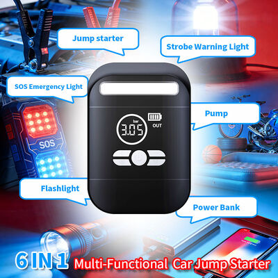 Multi-Function 8000mAh Car Jump Starter with 150 PSI Tire Inflator and Portable Power Bank