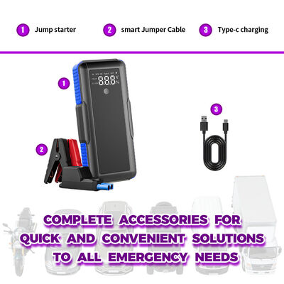 Super Capacitor Jump Starter with 800A Peak Current and 1000A Starting Current for Reliable Vehicle Restart