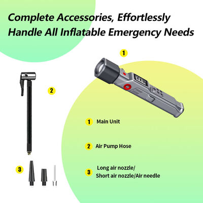 6000mAh Rechargeable Portable Air Compressor Pump with LED Light and 22 L/min Fast Inflation Digital Tire Inflator