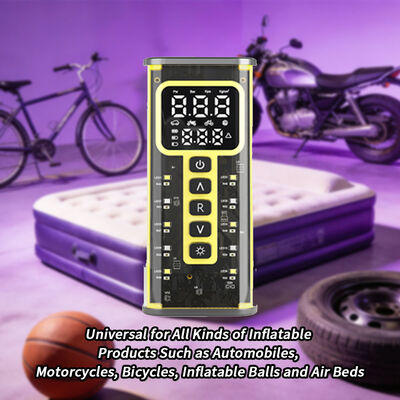 High-Pressure 150 PSI Portable Air Pump with 60W Motor and Rechargeable Battery for Fast Tire Inflation