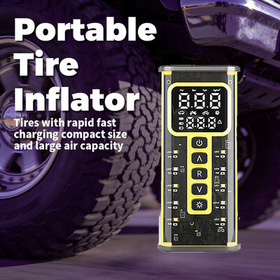 High-Pressure 150 PSI Portable Air Pump with 60W Motor and Rechargeable Battery for Fast Tire Inflation