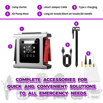 60000mAh 12V/24V Jump Starter with 150 PSI Air Compressor and Portable Power Bank