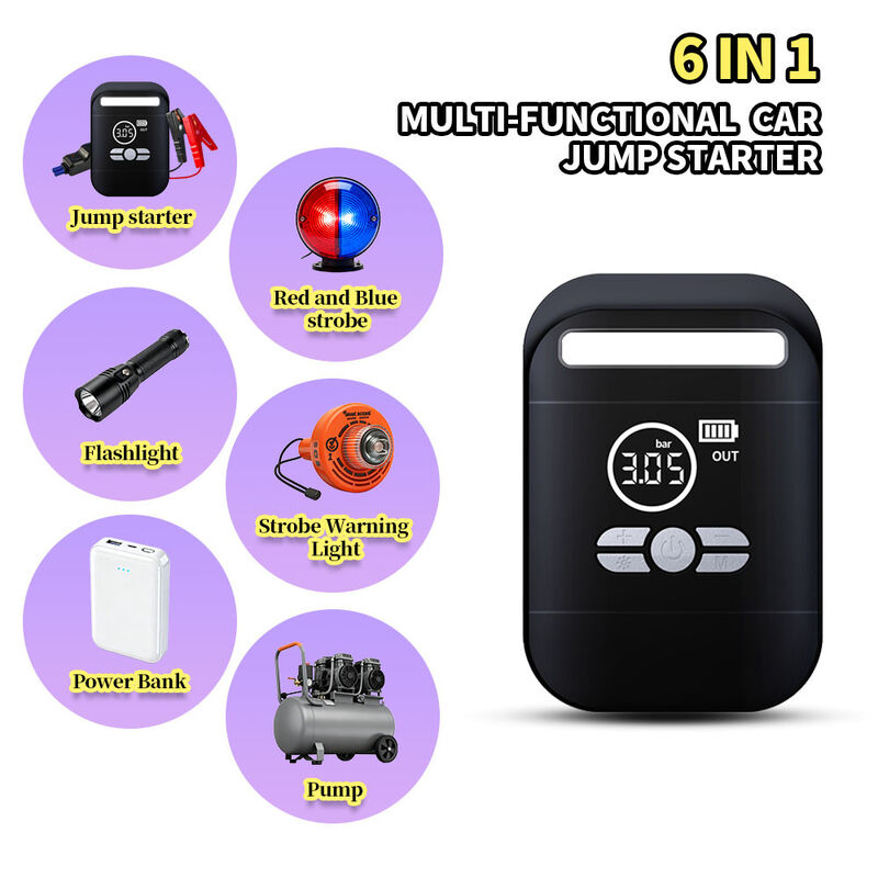8000mAh Multi-Function Jump Starter and Battery Booster Pack with 150 ...