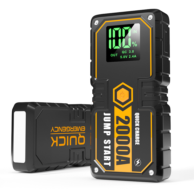 16000mAh Car Intelligent Jump Starter For Up To 3L Gasoline And 6L Diesel Emergency Tool Zip Box