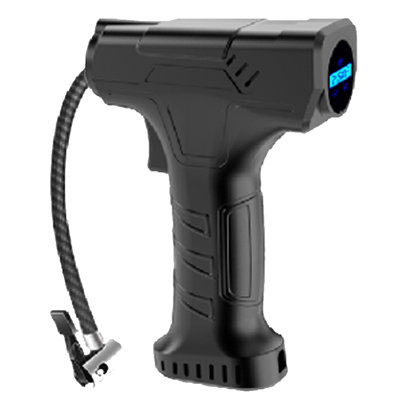 Electric Tire Inflators Automatic Cordless Bicycle Car Tire Inflator Emergency Jump Starter With Warning Light