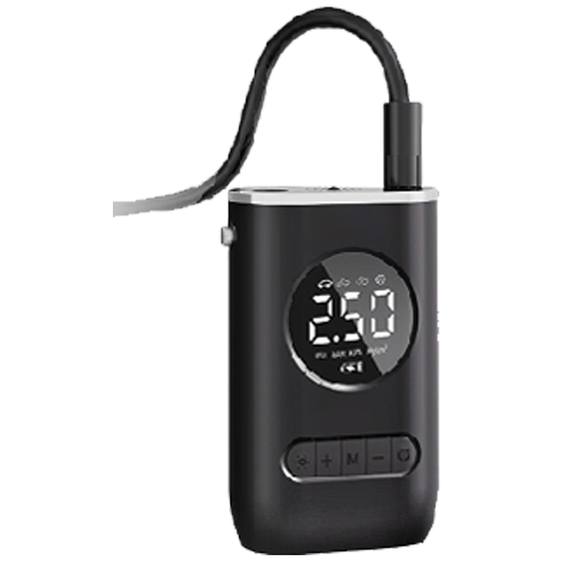 Mini Portable ABS Car Air Compressor With Emergency Light Tire Inflator Smart Wireless Airpump For Tires