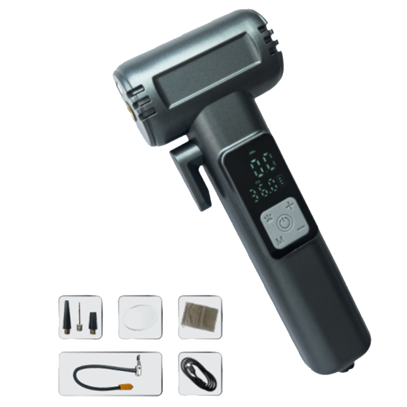 Battery Power Bank Portable Tire Inflators Rechargeable 120W 7.4V Electric Air Pump For Car Tires