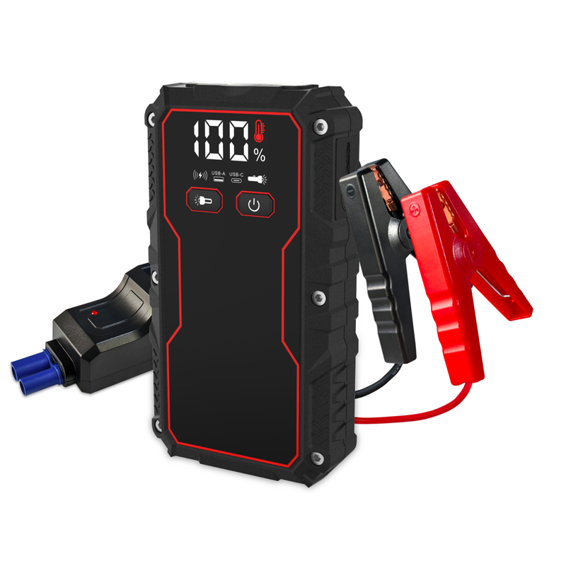 Smart Multi Functional Jump Starter 8000mAh 10000mAh 12V 150PSI Tire Inflator Emergency Vehicle Jump Starter