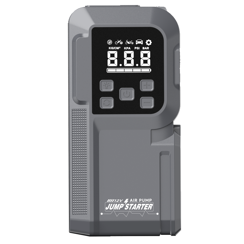 Vehicle 2 In 1 Jump Starter Electric Handheld Air Pump Intelligent Air Pump 12V Tire Inflator 141psi