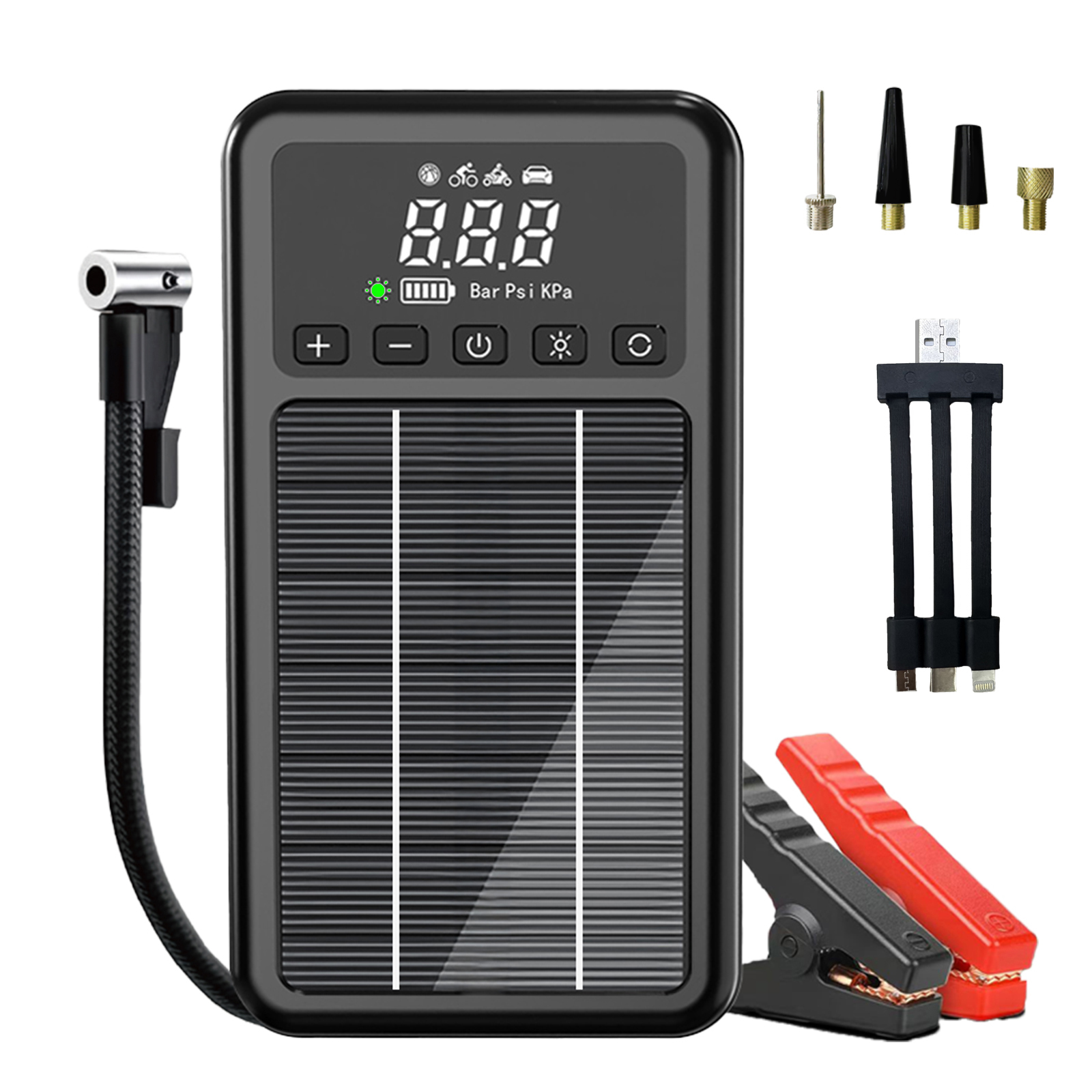 Car 24V Battery Jump Starter Emergency Lithium Battery Booster 150PS Air Compressor For Car Tires