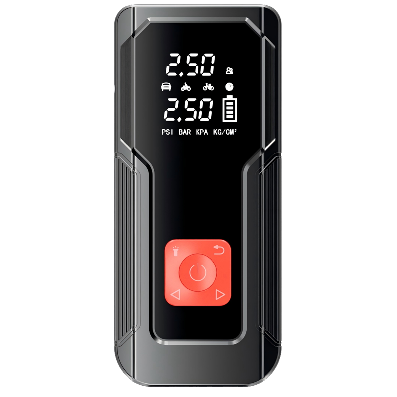 Smart 6000mAh Car Jump Starter with 150 PSI Tire Inflator and LED Flashlight Portable Power Bank