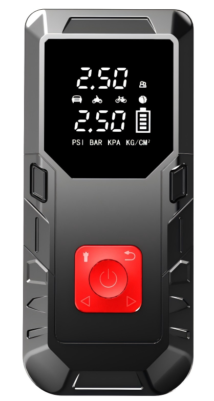 6000mAh Battery Car Jump Starter with 150PSI Tire Inflator and LED Flashlight for Emergency Power Supply