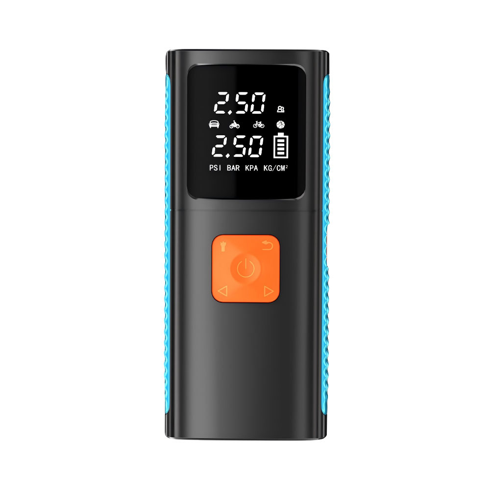 Smart Portable Rechargeable Car Jump Starter with 150PSI Max Tire Inflator and 6400mAh Multifunction Power Bank