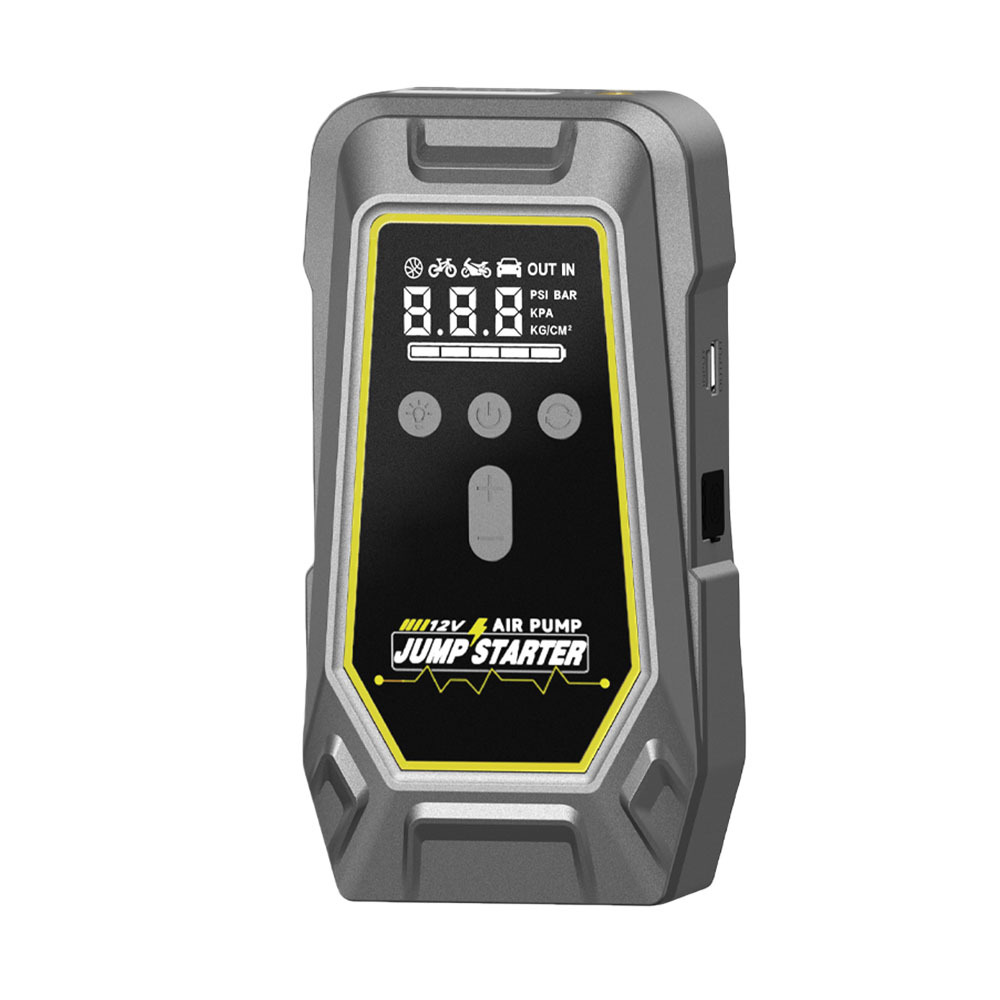 12000mAh Battery Booster with 150PSI Air Compressor and Multi-Safety Guard Jump Starter for Cars and Trucks