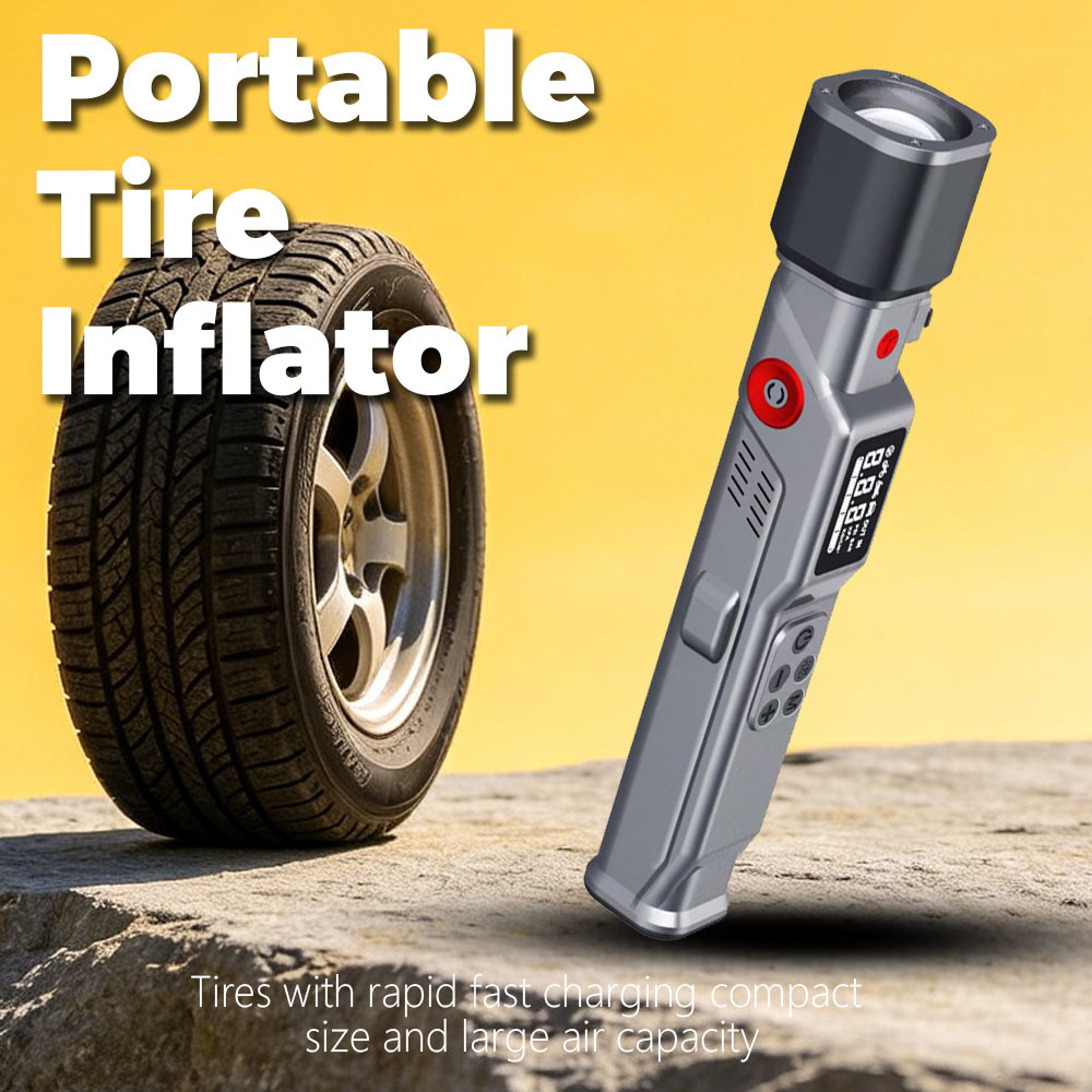 6000mAh Portable Air Compressor with 22L / min Fast Inflation & LED Light