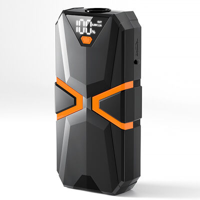 Auto Bandenspanning Jump Starter 600A piekvermogen 5V/2.4A USB-uitgang 12V auto-aansluiting 10.000+ cycli